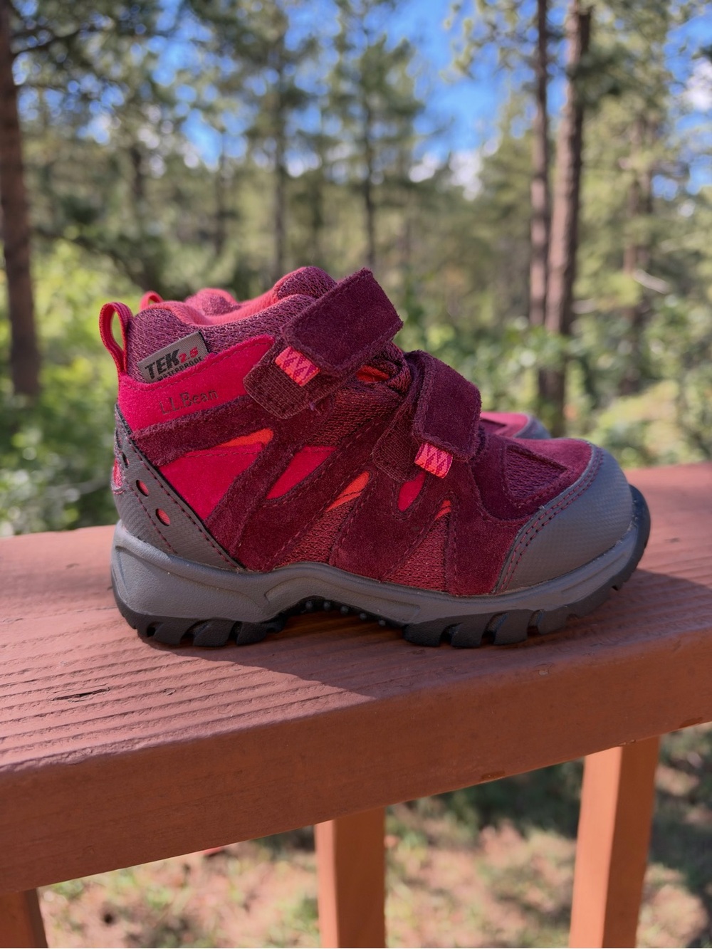 L. L. Bean Waterproof Trail Model Hikers Toddler Youth Sz 9 Hiking Camping